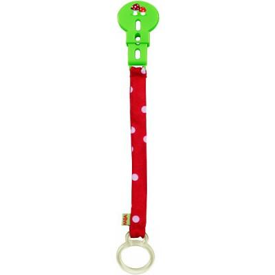 Haba - Attache-tétine en tissu - Champignon