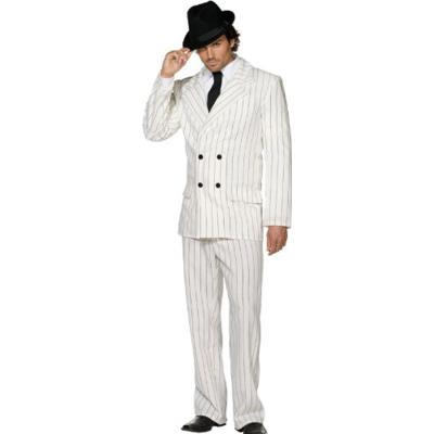 Déguisement gangster blanc homme Large