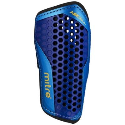 Mitre aircell carbon glissment protège-tibias bleu cyan jaune m