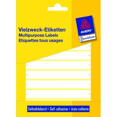 AVERY - ZWECKFORM ÉTIQUETTES MULTI-USAGES, 105 X 13MM, BLANCHEPP À INSCRIPTION MANUELLE CONTENU: 252 ÉTIQUETTES, PAQUET PLAT (33