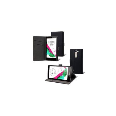 Muvit Slim S Folio Case - Flip cover voor mobiele telefoon - zwart - voor LG G4c