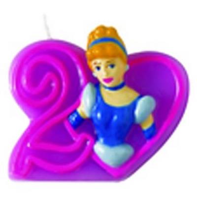Bougie chiffre 2 Disney Princesses Journey? Taille  Unique
