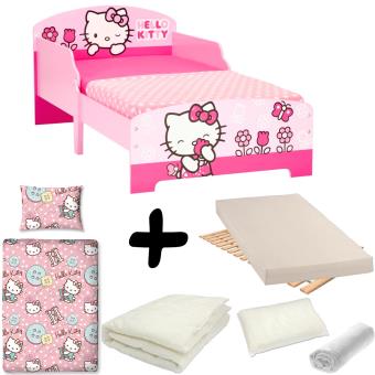 Pack Complet Lit Enfant Hello Kitty Tulipe Lit Matelas Parure Couette Oreiller Lit Pour Enfant Achat Prix Fnac