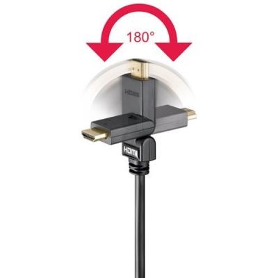 Câble HDMI High Speed Ethernet 180° - 5m