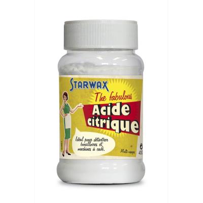 Produits d'entretien cuisine vitre multi-usage Starwax ACIDE CITRIQUE 400GR Fabulous