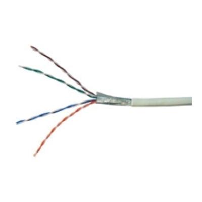 Wentronic cat5e câble de transmission 4x 2x awg24 1, ftp treillis blindé 100 m gris