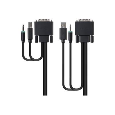 Belkin Secure KVM Cable Kit - kabelpakket voor video / USB / audio - 4.6 m - B2B