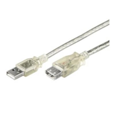 Wentronic câble usb 3.0 fiche a prise a 0,6m transparent