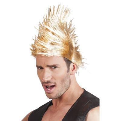 Perruque punk blonde homme Large