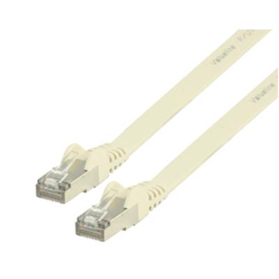 Ftp cat6 platte netwerkkabel 0.25 m white valueline vlcp85230w0.25