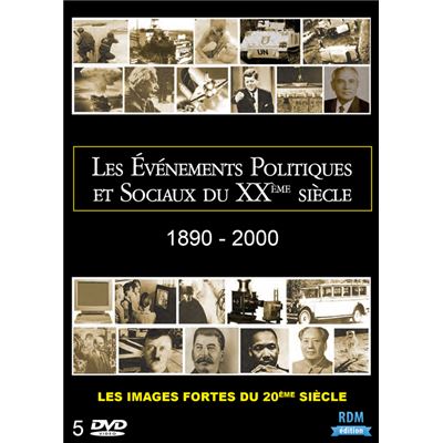 Les événements politiques et sociaux du XXème siècle : 1890 - 2000 - Coffret 5 DVD