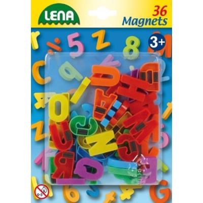 Lena 65745-lettres grand ? pièces magnétiques, 36, env. ø 3 cm