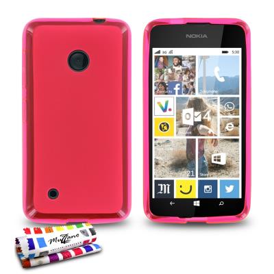 Coque Souple Ultra-Slim Le Glossy Hybrid Rose pour NOKIA LUMIA 530