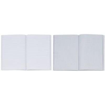König & ebhardt - cahier brouillon, format a5, 96 feuilles, quadrillé, couverture en carton, rouge, papier: blanc, sans bois, do