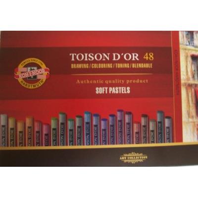 Koh-i-noor toison dor 8516 crayons pastels doux pour lartiste dans un coffret en carton (lot de 48)