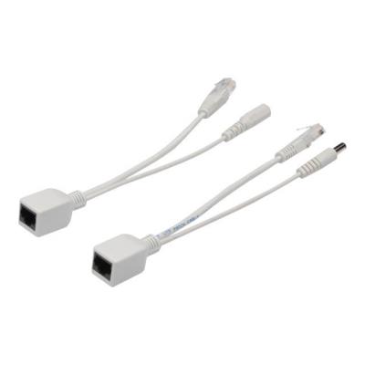DIGITUS Passive PoE cable kit DN-95001 - Kit de câble d'alimentation par Ethernet (PoE) - prise CC 5,5 mm - CAT 5e