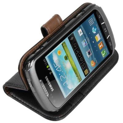 Mumbi Etui En Cuir Pour Samsung Galaxy Xcover 2 Noir