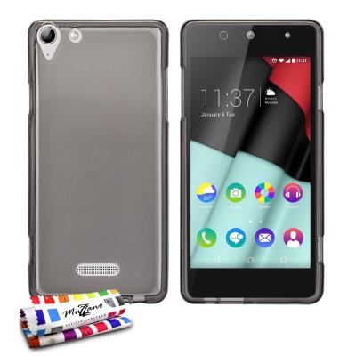 Coque Souple Ultra-Slim Le Glossy Hybrid Gris pour WIKO SELFY (4G)