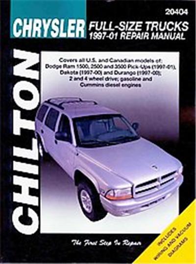 Chilton Chrysler Full-Size Trucks 1997-01 Repair Manual, Chilton's Repair Manuals