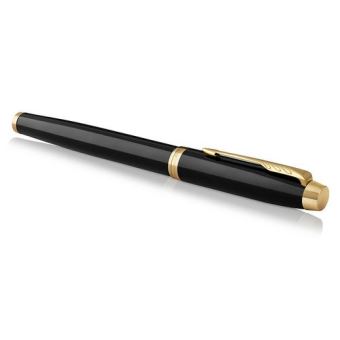 PARKER IM Stylo plume, Noir, plume moyenne, encre bleue, Coffret cadeau