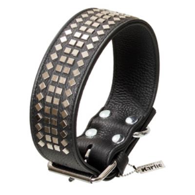 Meilleurs prix pour Vintage Collier+Rivets Noir 60Cm50Mm - Mon Animalerie