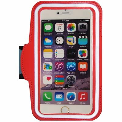 Brassard néopréne pour Iphone 6 plus rouge