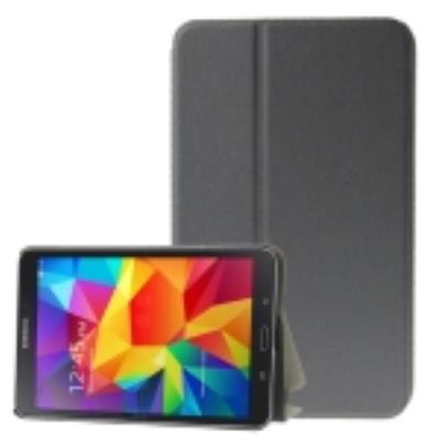 Galaxy Tab 4 8.0 T330 : Coque Housse Cuir (PU) Gris « Texturé »