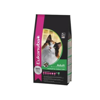 Croquettes eukanuba chat adulte hairball sac 2 kg