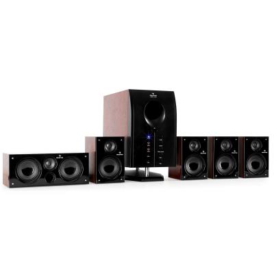 Auna XCess 5.1 Speaker system - Enceintes de PC ou TV, Pack de haut parleurs amplifiés (subwoofer 13,5 cm, entrée AUX, 95 W RMS) - Noir (Import Allemagne)