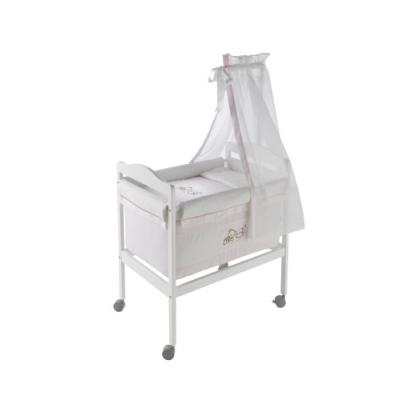 NAF-NAF - 30604 - MINI-BERCEAU CARRÉ + TEXTILE ET CIEL DE LIT TEDDY