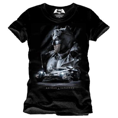 Batman v Superman - Dawn of Justice - T-Shirt Batman Face (S)