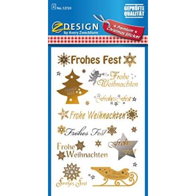 Avery zweckform - etiquettes de noël, avery zweckform 52720