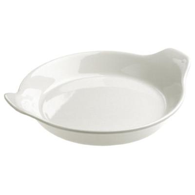 REVOL 615459 PLAT À FOUR POUR OEUF PORCELAINE BLANC 3,5 CM