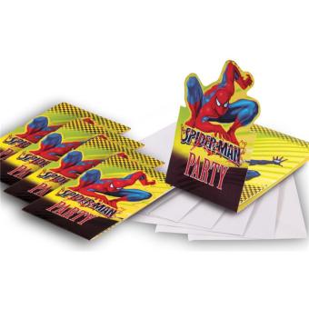 6 Cartes D Invitation Spiderman Anniversaire Article De Fete Achat Prix Fnac