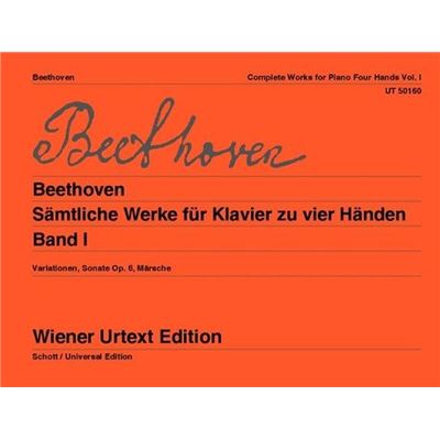 Beethoven Ludwig van - Intégrale des pièces Volume 1 --- Piano 4 Mains