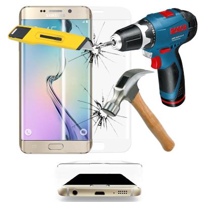 Film en verre Trempé Bord Incurvé Resistant pour Samsung Galaxy S6 edge SM-G925 - TRANSPARENT