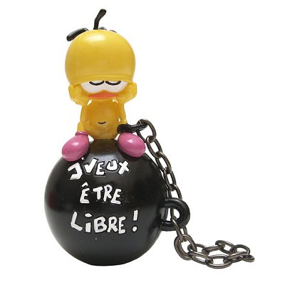 Plastoy - Le Piaf assis sur un boulet