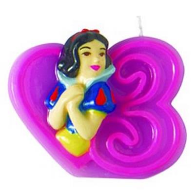 Bougie chiffre 3 Disney Princesses Journey? Taille  Unique