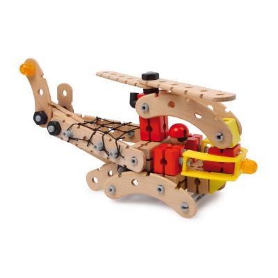 Boîte de construction en bois hélicoptère de secours Trébabu