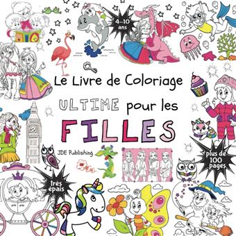 Coloriage enfant dès 1 an FILLE: Cahier de dessin pour filles avec
