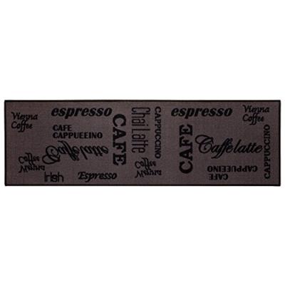 Andiamo tapis/tapis de cuisine inscriptions café, espresso/marron, marron, 57x180cm