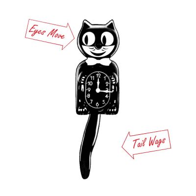 Pendule Kit Cat Clock Noir 40cm Horloge Deco Americaine Usa Autre Gadget Achat Prix Fnac