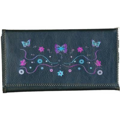 Compagnon Porte Chequier carte Porte monnaie floral