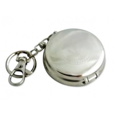 Cendrier de voyage métal gravure cannabis encerclé de points accessoire fumeur mégot cigarette