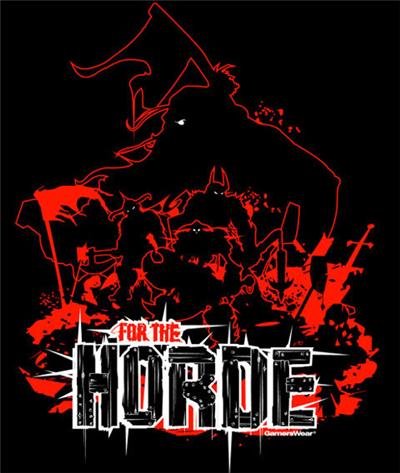 T-Shirt Gamer - WoW - For the Horde - Noir - XL