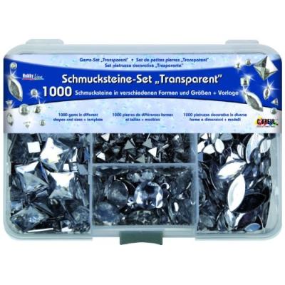 Kreul set de pierres décoratives hobby line transparent 49640
