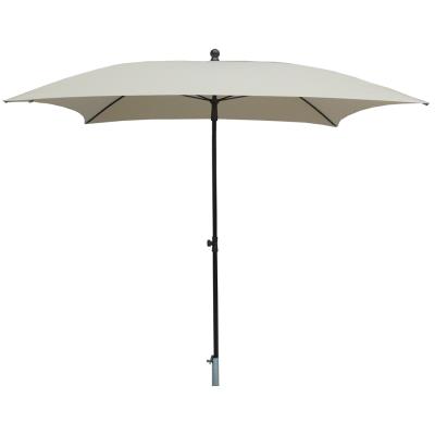 Parasol carré centré coloris ecru - Dim : H 250 x D 200 x 200/4 cm -PEGANE-