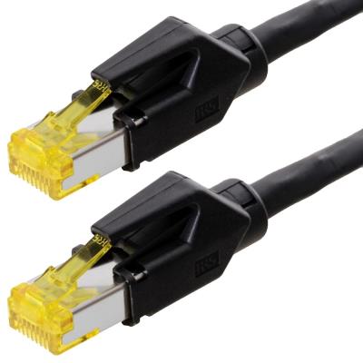 Draka patchcable s ftp pimf cat 6a iso iec noir 20m - pour 10 gigabit s, halogenfrei, avec draka uc900 cable et hirose tm31 pris