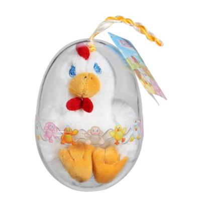 Gipsy - 070374 - peluche - oeuf petit poulailler  - poule - blanc - 11 cm