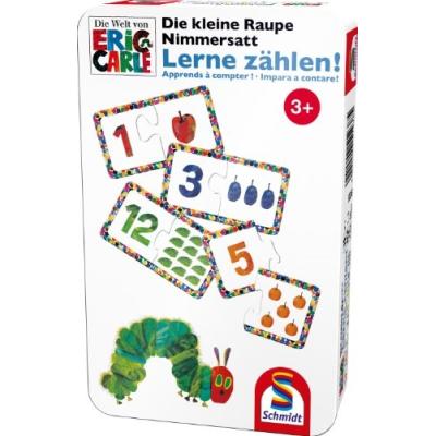 51238 - SCHMIDT SPIELE - DIE KLEINE RAUPE NIMMERSATT - LERNE Z?HLEN!